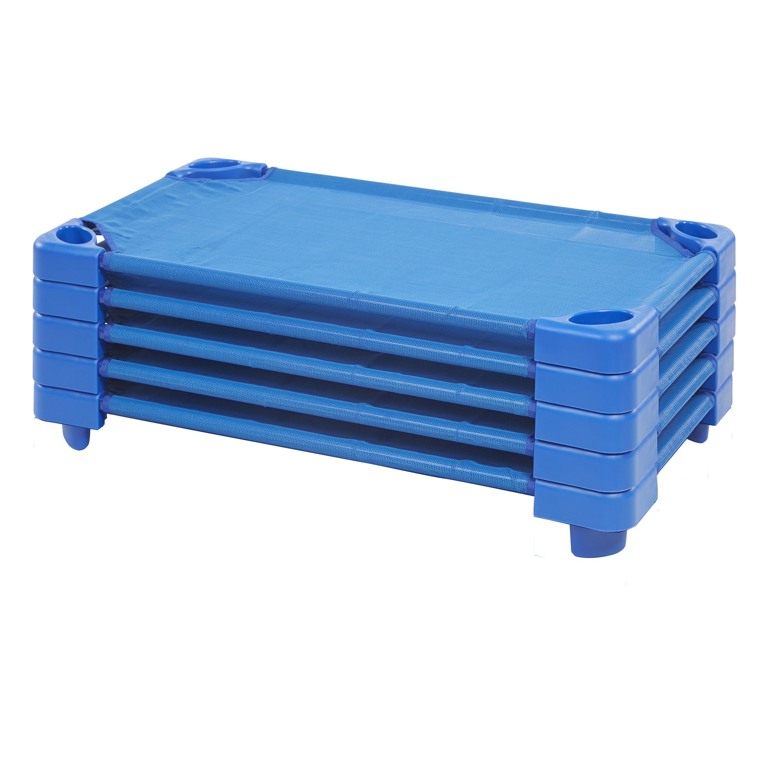 Stackable Kiddie Cot Toddler Assembled Blue