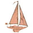 thumbnail image 3 of Whitehall 45027 Copper Sailboat Weathervane - Polished, 3 of 3