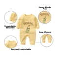 thumbnail image 2 of YSCULBUTOL Baby Twins Bodysuits Drinking Buddies Newborn Infant Clothes Unisex Twin Romper Outfits With Hat, 2 of 5