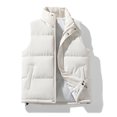 thumbnail image 5 of Cmfcve Womens Plus Size Puffer Vest Winter Warm Sleeveless Padded Jacket Stand Collar Full Zip Casual Outerwear, 5 of 8