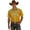 A1#-Yellow, variant on Qicasul Mens Western Cowboy Print Short Sleeve Shirt Casual Party Button Down Top,Red,SIZE:S