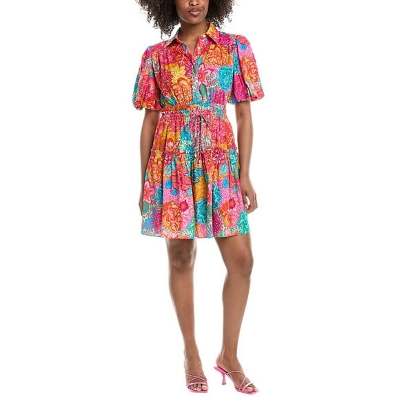 Derek Lam 10 Crosby womens Doha Shirtdress, 10, Pink