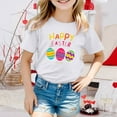 thumbnail image 2 of Easter Shirts for Girls Size 5 Happy Easter T Shirts For Kids Gnomes Shirt Funny Easter Day T Shirt Summer Short Sleeve Crewneck Tee Tops,10-11 Years,Y2-White, 2 of 4