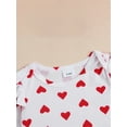 thumbnail image 4 of Christmas Baby Girl Outfit Cute Elk Ruffle Sleeve Romper Overall Dress Infant Girls Skirt Sets, 4 of 7