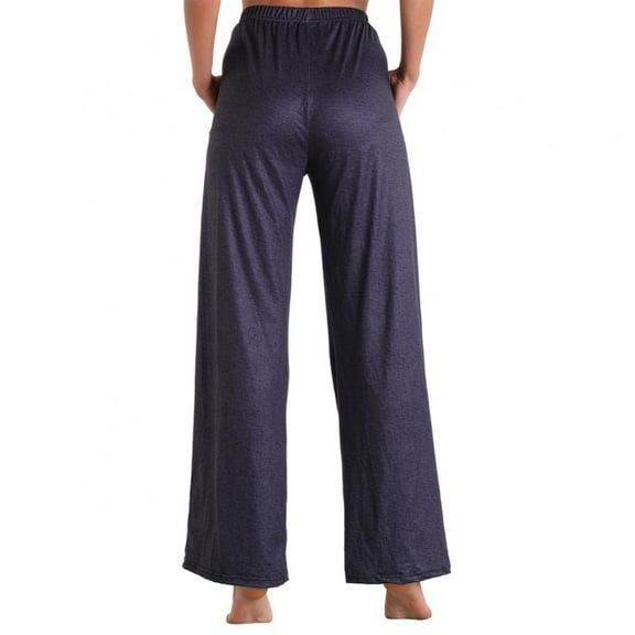 AVAIL Women's Comfortable Casual Pajama Pants Floral Print Drawstring Wide Leg Casual Pants Wide Leg Pants