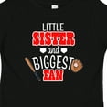 thumbnail image 4 of Inktastic Little Sister and Biggest Fan Baseball Glove and Bat Girls Baby T-Shirt, 4 of 5