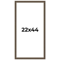 22x44 Ornate Brown Real Wood Picture Frame Width 1.5 Inches | Interior Frame Depth 0.5 Inches |