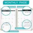 thumbnail image 6 of Bxaolu Weekly Planner, Hardcover Weekly & Monthly Calendar Blank Planner, To Do List Notebook, A5 Daily Planner with Spiral Binding, Ideal for Work Home, 6 of 9