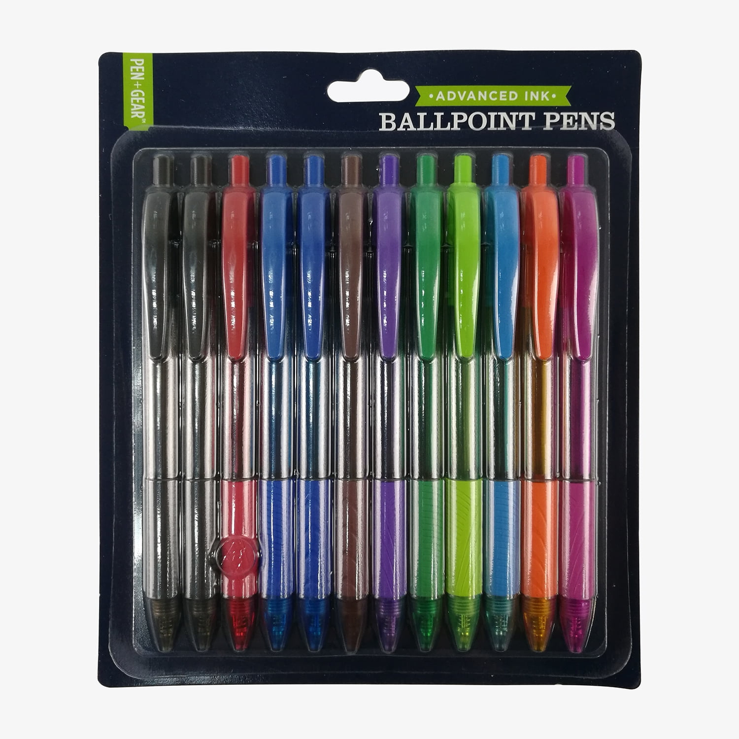 Pen + Gear Ballpoint Pen, Assorted Colors, 12 Count – Walmart Inventory ...