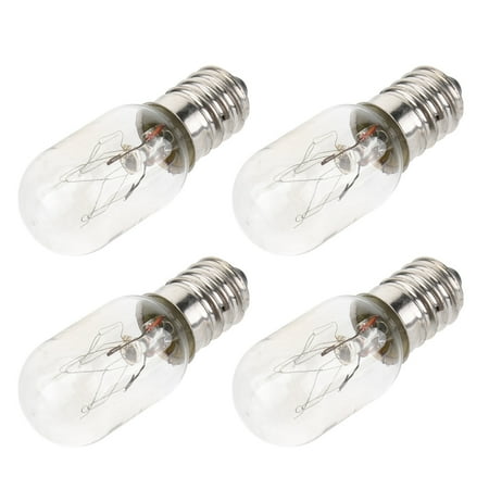 

HOMEMAXS 4PCS E14 Refrigerator Light Bulb 220V 15W Oven Light Bulb Replacement Bulbs for Kitchen Ventilator Sewing Machine