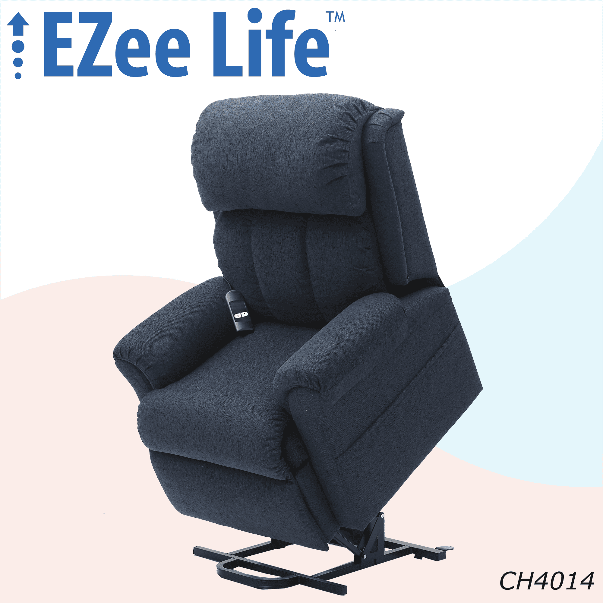 EZee Life Jupiter Lift Chair Recliner One Motor, Three Position (Blue