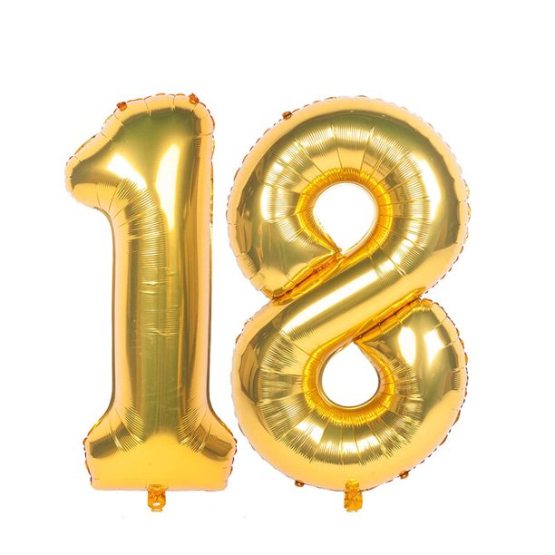 Decoración de mesa de aniversario para fiesta de cumpleaños de 16, 18, 21, 30, 40, 50 y 60 años
