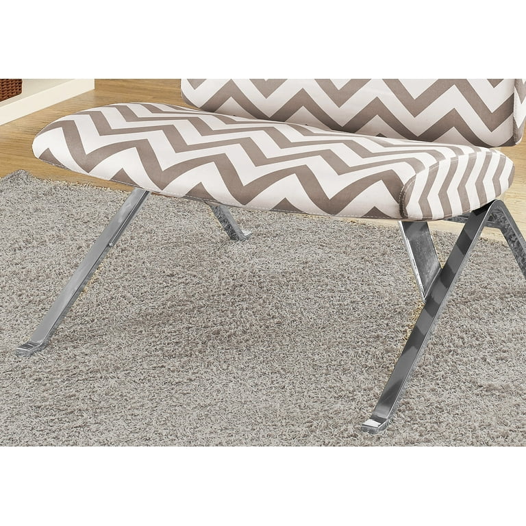 Jerfit Modern Taupe Chevron Accent Ch...