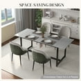 thumbnail image 4 of HOMCOM 63"-79" Extendable Dining Table with Steel Frame for Kitchen, 4 of 10