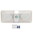 thumbnail image 2 of RV Ceiling Double Light, Trailer Double Dome Light 48 LEDs Stepless DC11-18V High Brightness 6000-6500K  for Food Trucks, 2 of 8