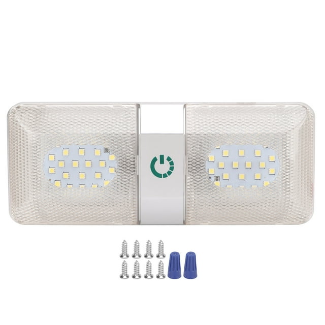 Lumière de Plafond RV Tactile, Lumière de Plafond RV Double Lecture RV Dimmable Lumière de Plafond RV Double Dôme Design Convivial