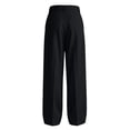 thumbnail image 5 of Mens Baggy Dress Pants Old Money Pleated Casual Wide Leg Slacks Fall Lightweight Comfort Work Business Trouser for Daily Wea Black S, 5 of 7
