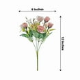 thumbnail image 4 of Balsa Circle 4 Blush Bushes 12" Artificial Flowers Silk Roses Bouquets Wedding Party Events Decorations Supplies, 4 of 8