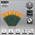 thumbnail image 4 of 70 Orange LED Mini Lights, Long Life, Outdoor String Lights, Connectable, for Halloween, Holidays, Party, Christmas, Decoration, 24' Length, 4" Spacing, 4 of 7