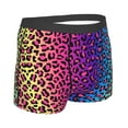 thumbnail image 3 of Bingfone Leopard Neon Rainbow Gradient Men'S Underwear - Casual Stretch Boxer Briefs-Small, 3 of 9