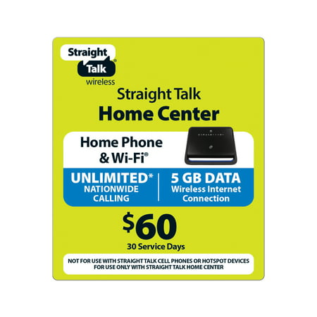 Straight Talk $60 Wireless Home Phone - Unlimited Talk and 5 GB/30 Access Days (Email