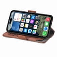 thumbnail image 3 of Dteck for iPhone 16E Wallet Case, Magnetic PU Leather Flip Folio Case with Card Holders RFID Blocking Kickstand Shockproof TPU Inner Shell Phone Case, Darkbrown, 3 of 4