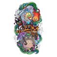 thumbnail image 1 of Cuadros Decorativos Kit de punto de cruz de Totoro con hilo de algodón ecológico de bordado parcial de 11 quilates Wdftyju de costura negro 4 estilos, 1 of 9