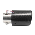 thumbnail image 2 of Soumake Universal Car Carbon Fiber Exhaust Muffler Tip Tail Pipe with Red/Blue LED Light, 2 of 5