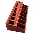 thumbnail image 1 of Clearance! Veeogra M3 Sorter /Screw Length Sorter Tray with 7 Measuring Slots M3 Screw Sort Tray for Precision Organization Tackle Box Screws Hardware Organizer,Red, 1 of 4