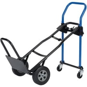 Harper Quick Change 3-in-1 Steel Truck 500 lb Capacity - x 19 Width x 14.5 Depth x 44 Height - Steel Frame - Black - 1 Each