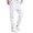 White, variant on Lovskoo 2024 Men's Cinch Bottom Sweatpants with Pockets Fashion Solid Casual Elastic Waist Trousers Sport Pants Black