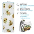 thumbnail image 2 of White Yellow Purple Flower Bouquet Sunflower Pattern Hot Yoga Mat Towel Non Slip for Hot Yoga - Quick-Drying Yoga Mat Cover with 4 Corner Pockets with Travel Bag - Hot Yoga Towel Non Slip 74"x26", 2 of 6