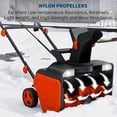 thumbnail image 7 of Electric Snow Blower, 20-Inch Clearing Width, 12-Inch Depth, Throws Snow Up to 25 ft, with Dual LED Lights, 180° Adjustable Snow Chute,  for Driveway, Sidewalk, Patio, 7 of 7