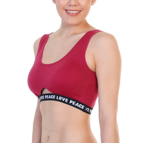 Angelina Seamless Wire-free Bralette with Keyhole Design (6-Pack)