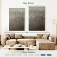 thumbnail image 3 of Elephant Stock Silver Shimmer Wall Art - Vertical Canvas Wall Art - Living Room Wall Decor - Abstract Canvas - Silver And Brown Decor By Amber Lamoreaux - 32" x 48", 3 of 4