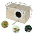 Relax love Bird Breeding Box, Parakeet Nesting Box Parrot Mating Box Bird House Wooden Pet