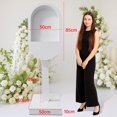 thumbnail image 3 of RDYMONKEY Vintage Telephone Booth Audio Guest Book Stand for Weddings & Parties - Easy Assembly, LED Lighting, Personalized Message Recording Table, 3 of 12