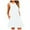White, variant on IDALL Summer Dresses,Sundresses for Women Women O Neck Casual Pockets Sleeveless Above Knee Dress Loose Party Dress Beach Dress,Bodycon Dresses,Petite Dresses Pink Dress L