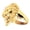 Gold, variant on Men's Stainless Steel Silver Tone 3D Lion Head Statement Ring Size 9 Hip Hop Biker SSR12S9