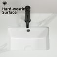 thumbnail image 3 of 16 Inch Rectangle Undermount Bathroom Sink Under Counter Vanity Sink Opening Size White Porcelain Basin Sink Para Baños, 3 of 8