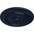 thumbnail image 3 of Ekena Millwork 26 5/8"OD x 2 1/4"P Christopher Ceiling Medallion, Hand-Painted Midnight Dream, 3 of 5
