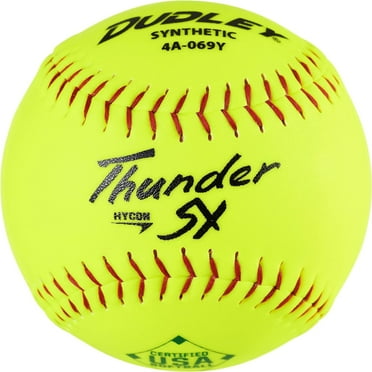 HTYSUPPLY12" USASB Thunder Hycon Slowpitch Synthetic Softball - 12 Pack