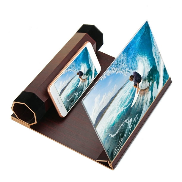 12 Inch Foldable Phone Screen Magnifier Desktop 3D HD Enlarger Movie