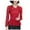 Red, variant on Women's T-Shirts Long Sleeve Womens Fall Tops Lace Crocheted Elegant Lace Blouses Casual Black 2XL