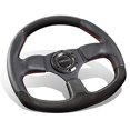thumbnail image 2 of NRG Innovations ST-009CFRS Carbon Fiber Steering Wheel with Red stitching (320mm Flat Bottom), 2 of 4