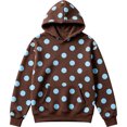 thumbnail image 3 of Girls Polka Dot Print Hoodie, Long Sleeve Pullover Sweatshirt with Pouch Pocket for Fall, 3 of 4
