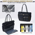 thumbnail image 3 of Teacher Toted Bag Work Laptop Bag with Cup Holder,Nurse Bag Professional Briefcases Business Computer Purses Handbag, 3 of 9