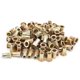 thumbnail image 3 of Kit de 100 tuercas remachables de cabeza plana, galvanizadas, roscadas, accesorios de hardware M5, 3 of 14