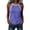Purple, variant on Noric Women's Sleeveless Tank Tops Summer Casual Contrast Binding Halter Neck Loose Fit Tops