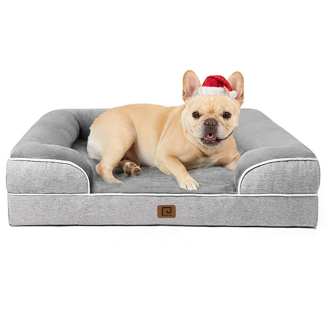 Cama ortopédica para perros EHEYCIGA, espuma viscoelástica, impermeable, para tamaño mediano